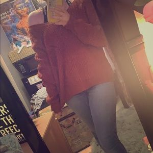 Of the shoulder knot sweater